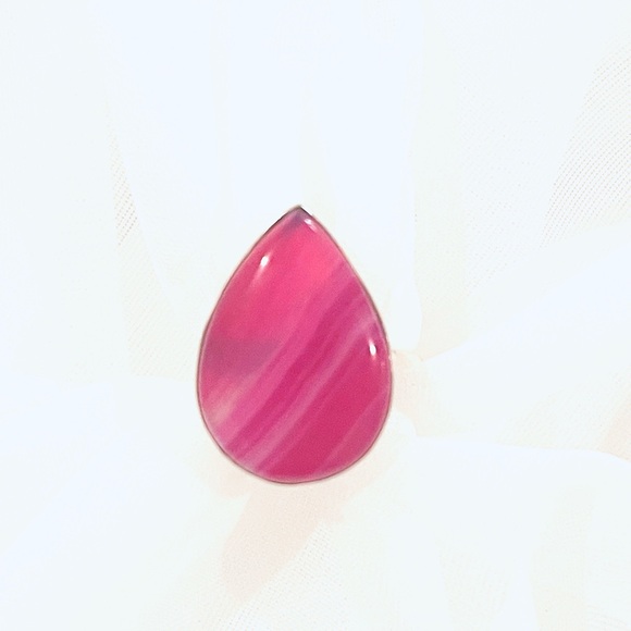 Pink Lace Gemstone Solid Sterling Ring - Picture 2 of 5
